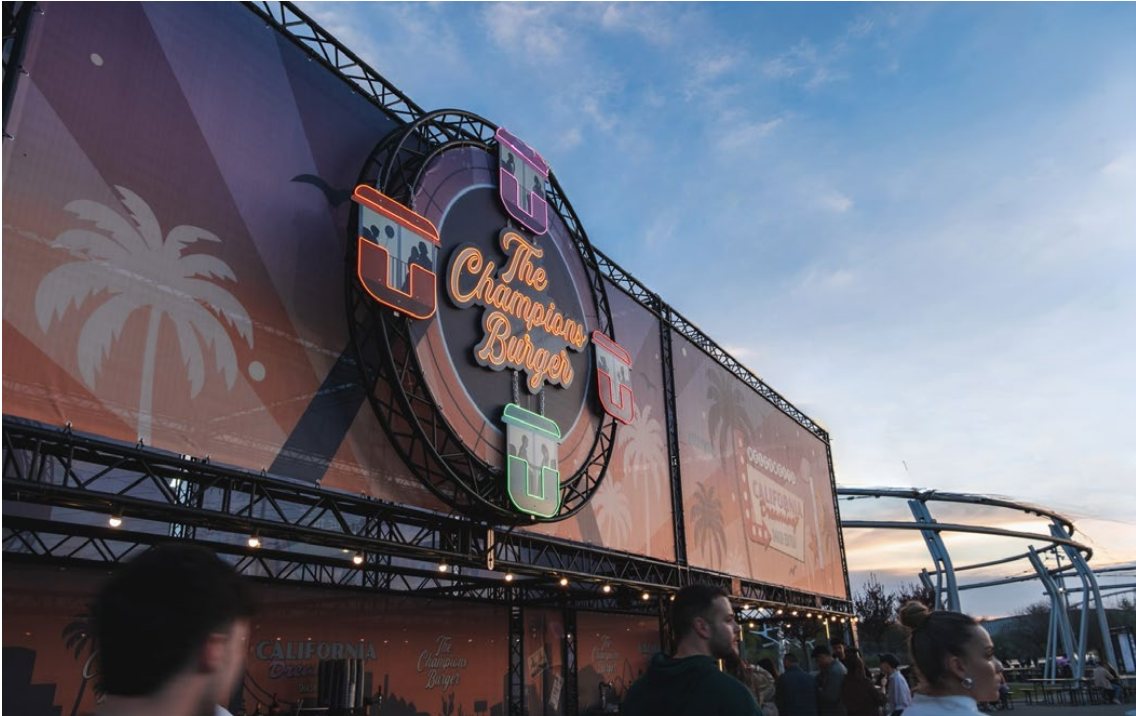 the champions burger — diseño para eventos y activaciones 2